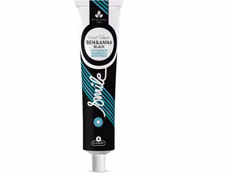 Ben & Anna Black Toothpaste Fluoride 75ml