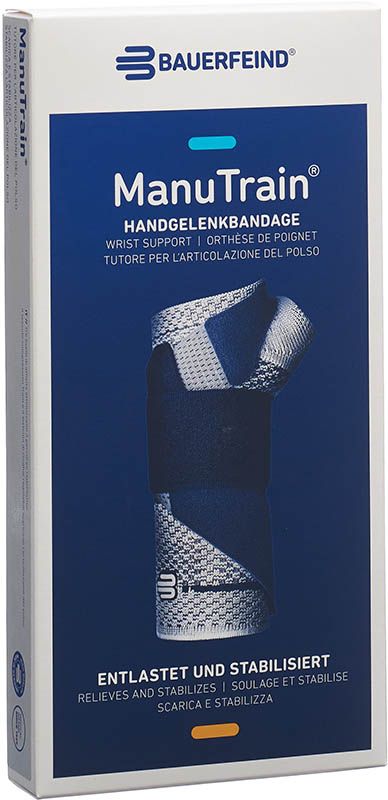 MANUTRAIN Aktivbandage Gr6 rechts titan MANUTRAIN Aktivbandage Gr6 rechts titan