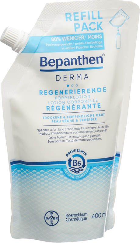 Bepanthen® DERMA Regenerierende Körperlotion Nachfüllbeutel 400ml Bepanthen® DERMA Regenerierende Körperlotion Nachfüllbeutel 400ml
