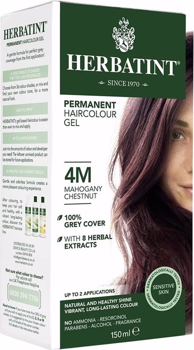 HERBATINT Haarfarbe Gel 4M Mahagoni Kastanienbraun 150ml