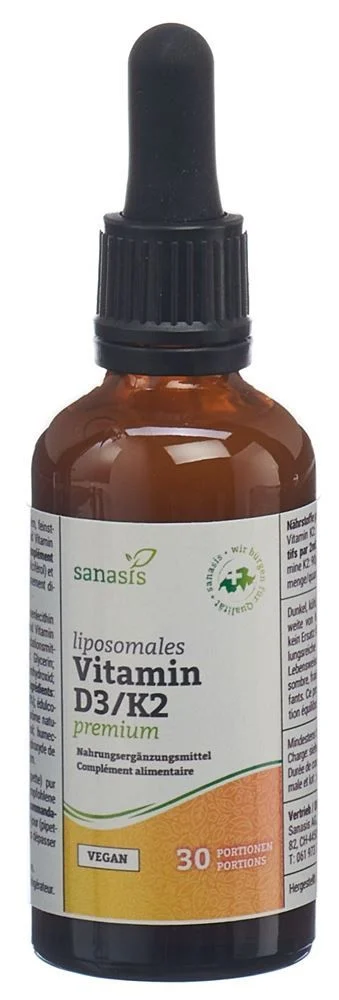 sanasis Liponova Vit D3/K2 liposomal premium vegan 60ml