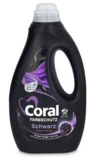 CORAL Black Velvet Flüssigwaschmittel 25 WG Flasche 1.25l