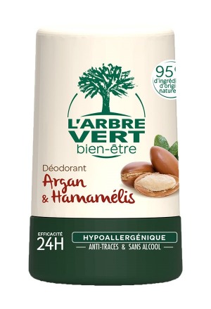 L'ARBRE VERT Öko Deodorant Roll-on Argan & Hamamelis 50ml