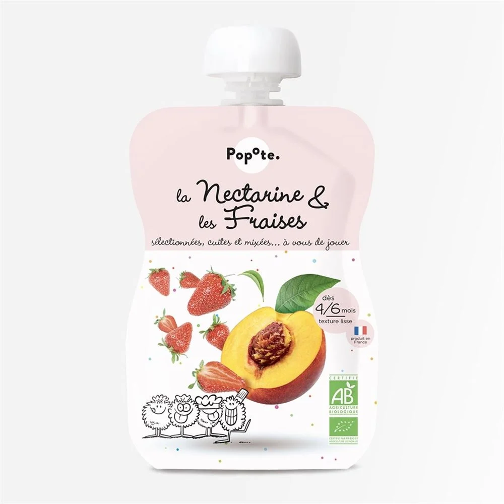 POPOTE Quetschie Erdbeer Nektarine 120g