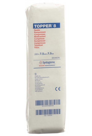 Topper 8 NW Kompressen 7.5x7.5cm unsteril 200 Stück