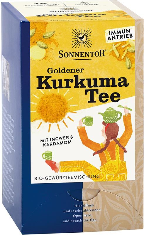 Sonnentor goldener Kurkuma Tee 18 Stück Sonnentor goldener Kurkuma Tee 18 Stück