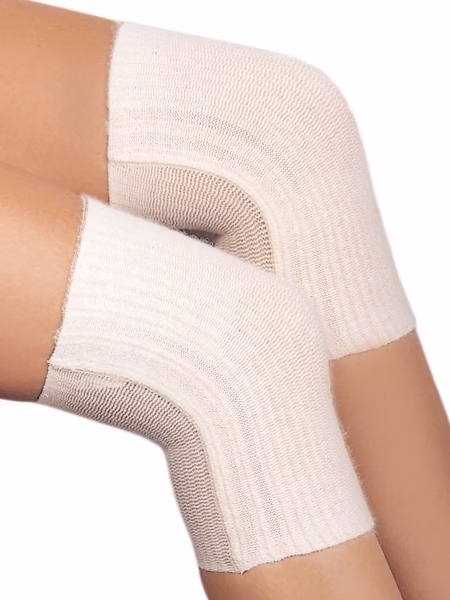 MEDIMA 306/20 Kniewärmer L mit drei Elastikbändern 25 % Angora
