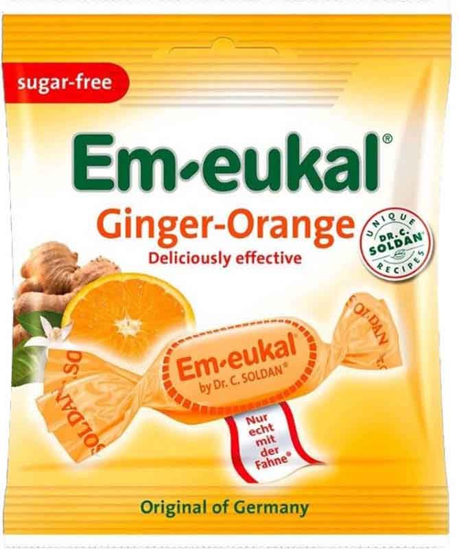 Soldan Em-eukal Ginger-Orange zuckerfrei Btl 50g