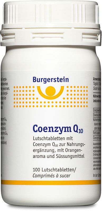 BURGERSTEIN Coenzym Q10 Lutschtabletten 50mg 100 Stück BURGERSTEIN Coenzym Q10 Lutschtabletten 50mg 100 Stück