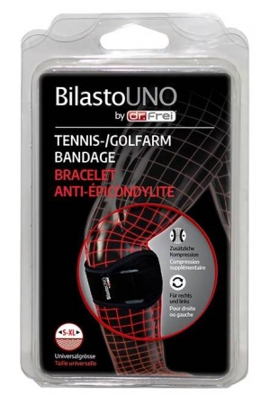 Bilasto Uno Tennis-Golfarm-Bandage S-XL mit Velcro Bilasto Uno Tennis-Golfarm-Bandage S-XL mit Velcro