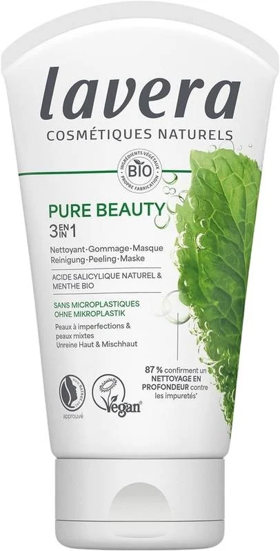 LAVERA Peeling-Maske 3in1 Pure Beauty Tb 125ml