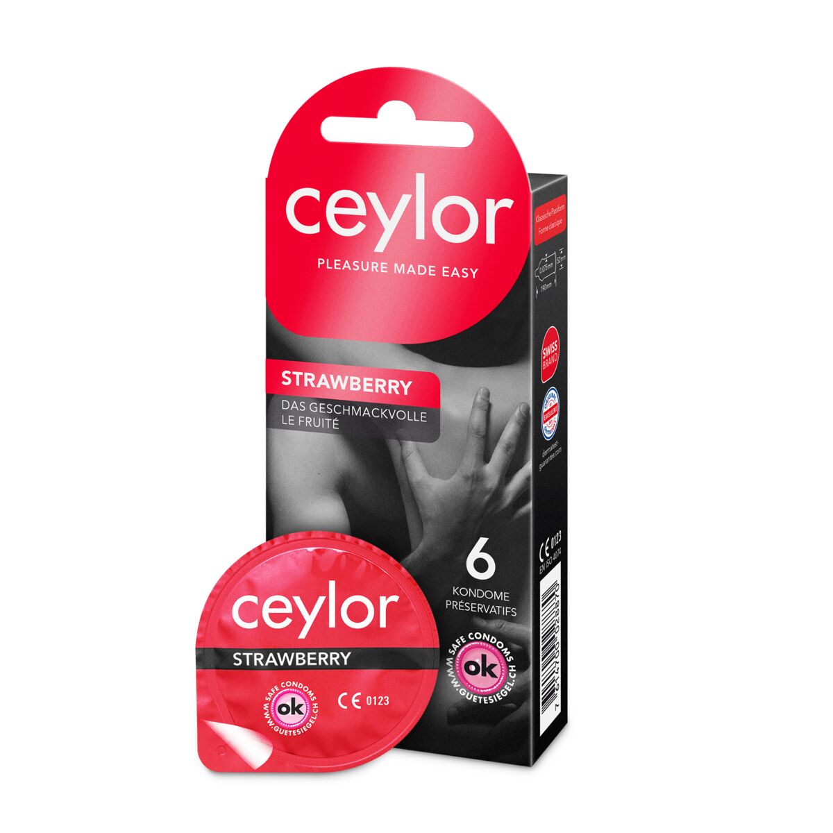 ceylor® Strawberry Präservativ 6 Stück ceylor® Strawberry Präservativ 6 Stück