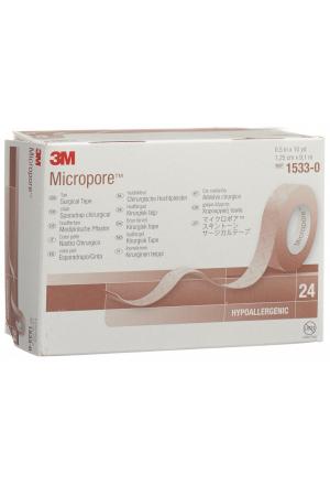 3M Micropore Rollenpflaster ohne Dispenser 12mmx9.14m weiss 24 Stück 3M Micropore Rollenpflaster ohne Dispenser 12mmx9.14m weiss 24 Stück