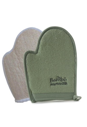 Herba Peelinghandschuh aus Bambusviskose und Luffa