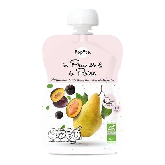 POPOTE Quetschie Pflaume Birne 120g