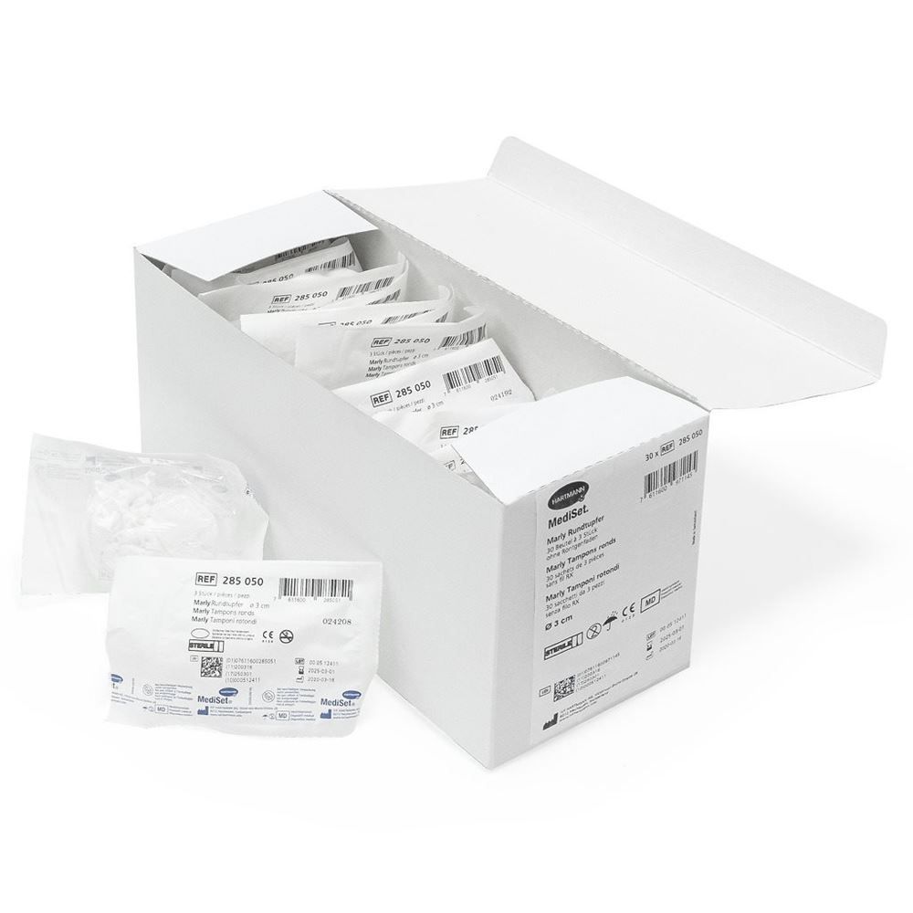 MediSet Rundtupfer 4cm steril 24 Btl 4 Stück