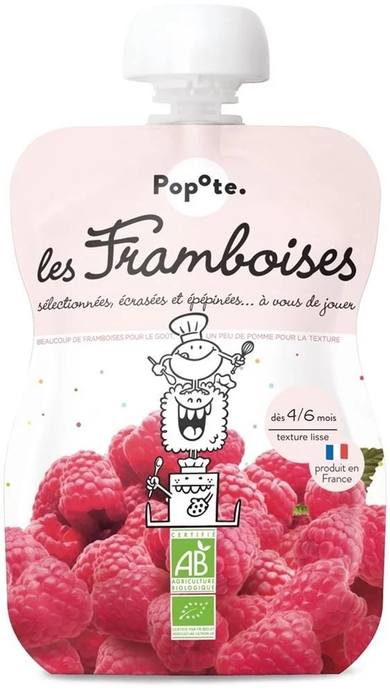 POPOTE Quetschie Himbeere Bio 120g