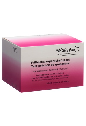 Willi Fox Frühschwangerschaftstest Urin 25 Stück