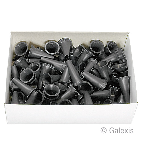 KAWE Einweg-Ohrtrichter Ø 4mm antrazit 10 x 100 Stuck