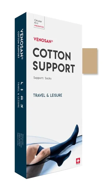 Venosan Cotton A-D Support Socks L beige