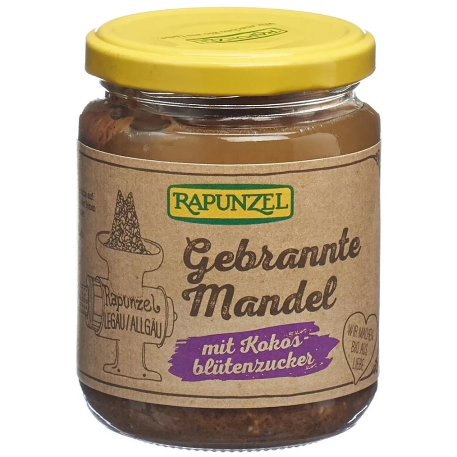 Rapunzel Creme gebrannte Mandeln Kokosblütenzucker 250g