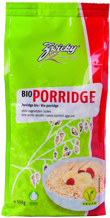 Zwicky Bio Porridge Vollkorn Beutel 500g