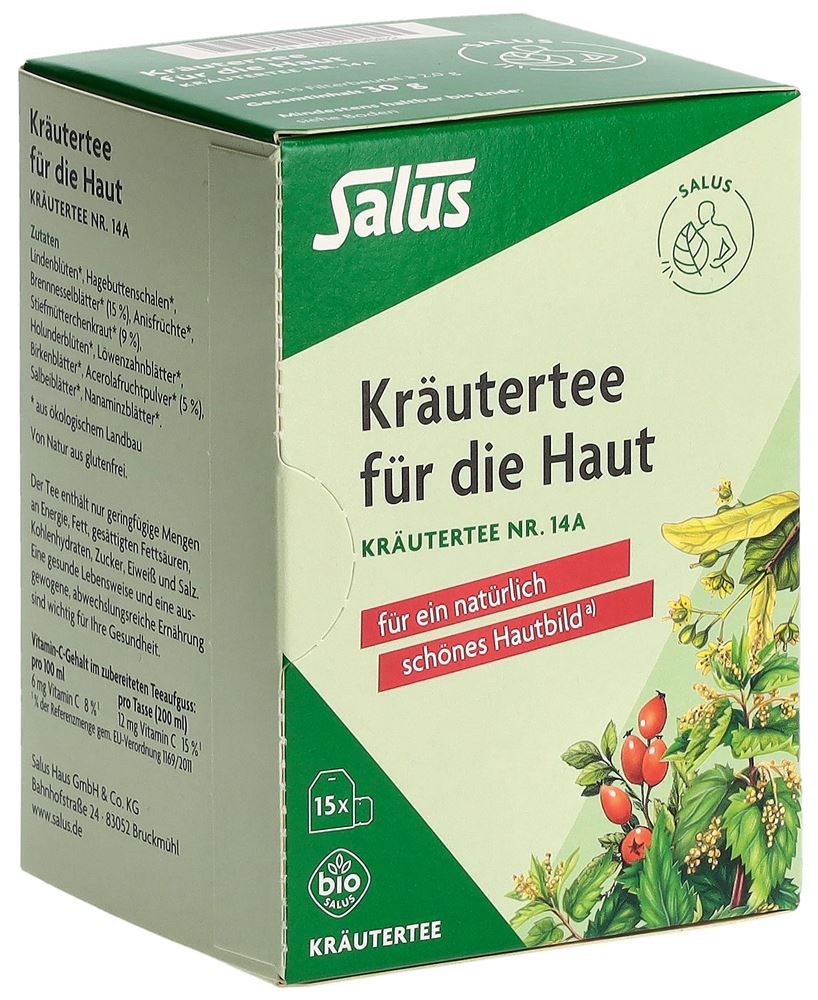 Salus® Kräutertee für die Haut Bio Btl 15 Stück Salus® Kräutertee für die Haut Bio Btl 15 Stück