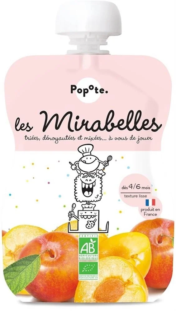 POPOTE Quetschie Mirabelle Bio 120g