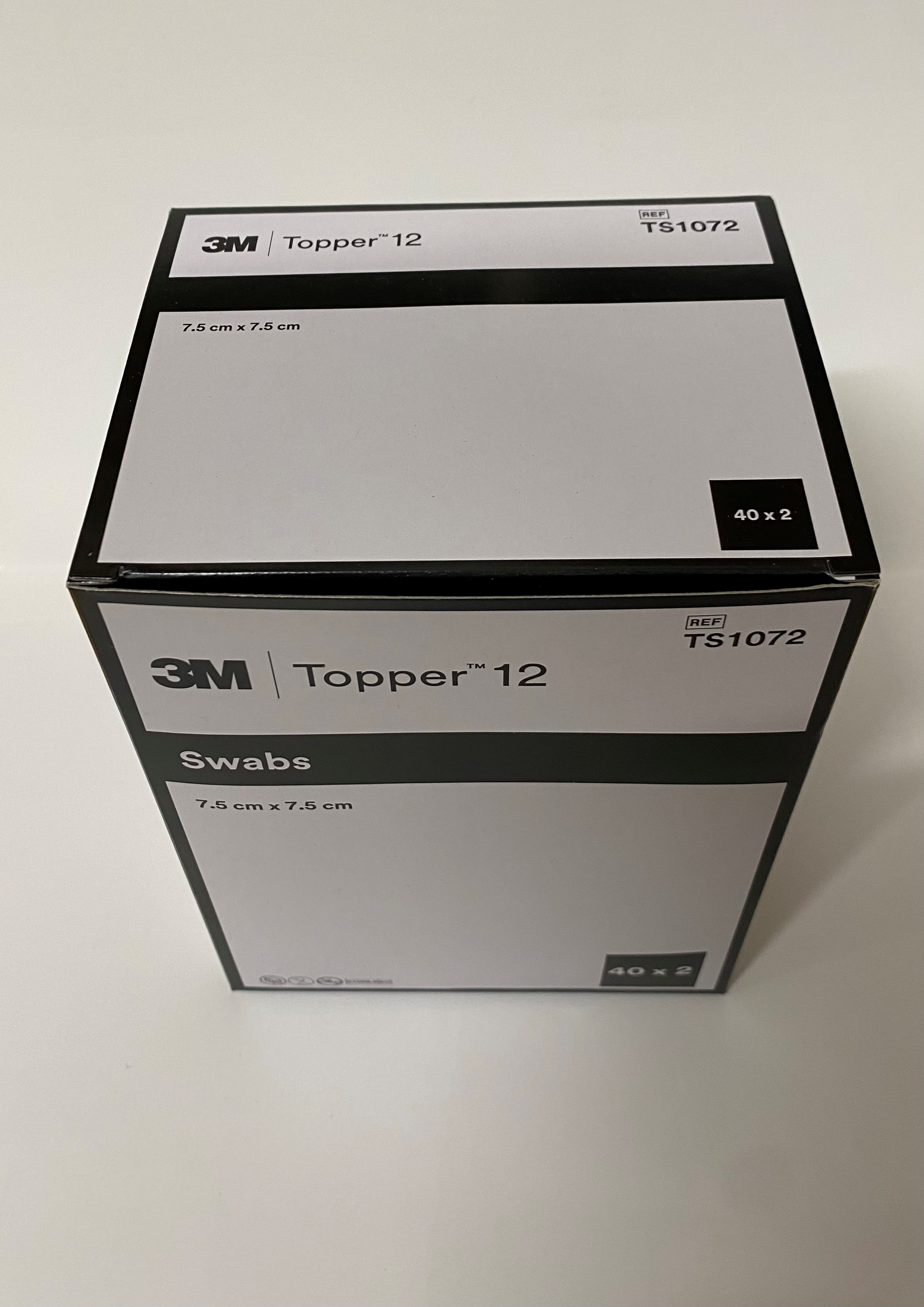 Topper 12 NW Kompressen 7.5x7.5cm steril 80 Stück