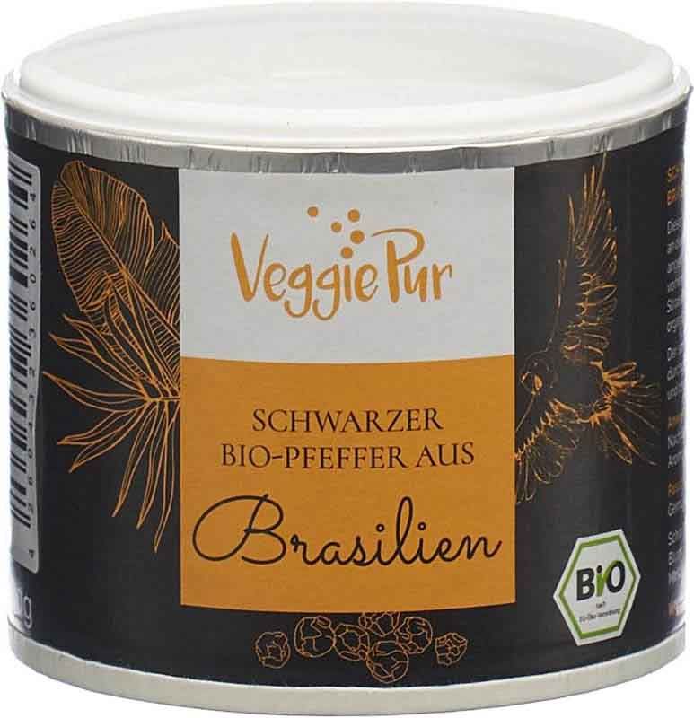 VeggiePur Schwarzer Pfeffer Bio aus Brasilien 80g