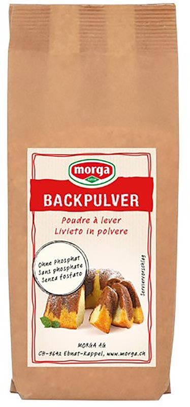 Morga Backpulver ohne Phosphat Btl 200g Morga Backpulver ohne Phosphat Btl 200g