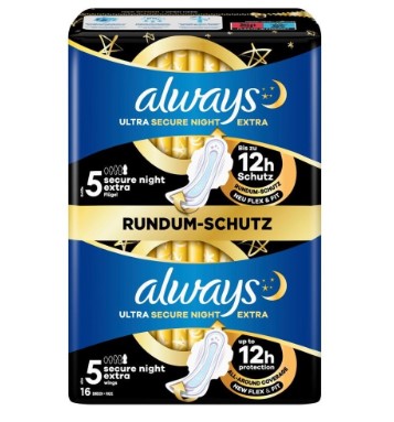 ALWAYS Ultra Binde Secure Night Ext Big (n) 16 Stk
