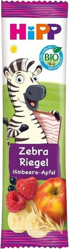 HIPP Bio Früchte Getreide Riegel Zebra Himbeere-Apfel 23g