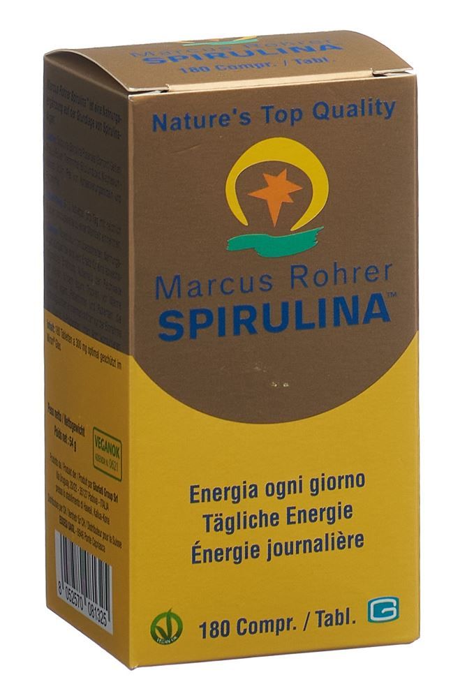 MARCUS ROHRER Spirulina Tabl (neu) 180 Stück MARCUS ROHRER Spirulina Tabl (neu) 180 Stück
