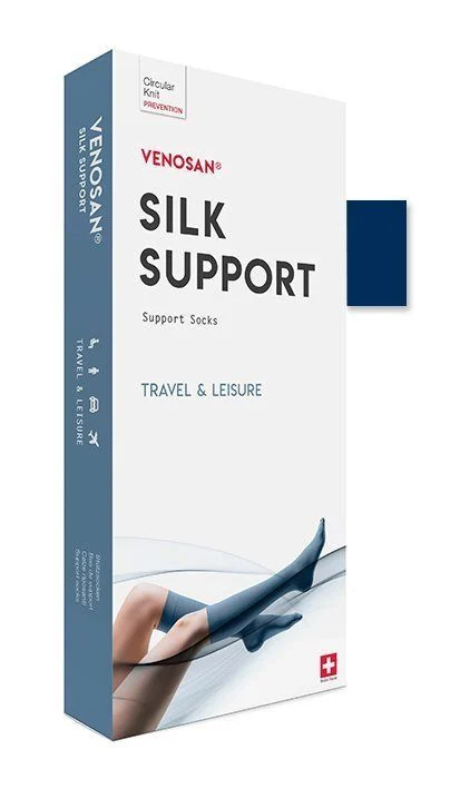 VENOSAN SILK A-D Support Socks M marine 1 Paar