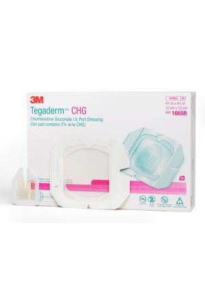 3M TEGADERM CHG Port Dressing 12x12cm 25 Stück