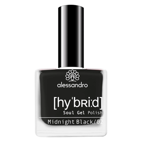 alessandro Hybrid Soul Gel Polish Midn Black