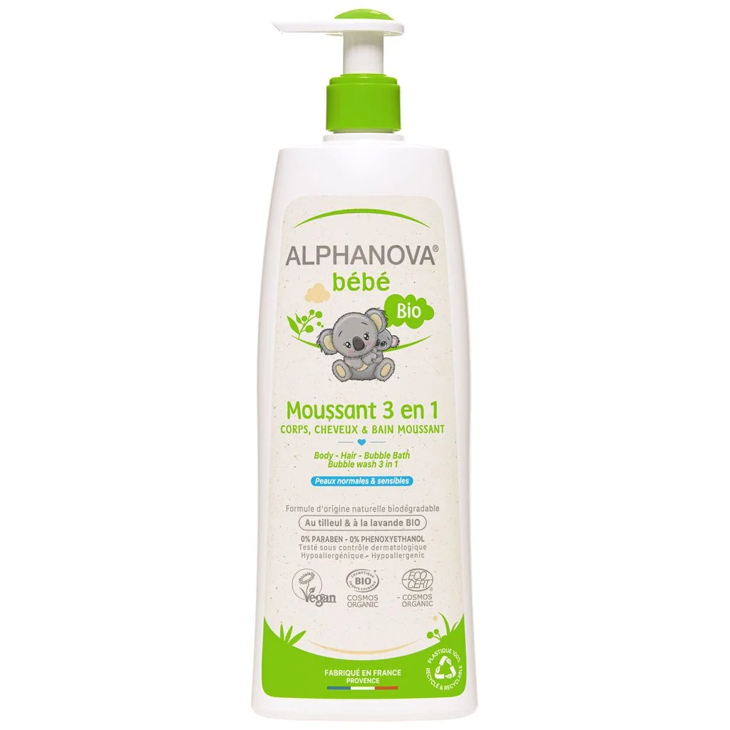 ALPHANOVA® BB Moussant 3en1 Bio 500ml ALPHANOVA® BB Moussant 3en1 Bio 500ml
