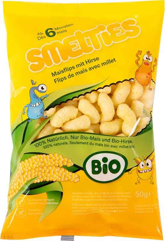 Smelties Bio-Maisflips mit Hirse Btl 50g