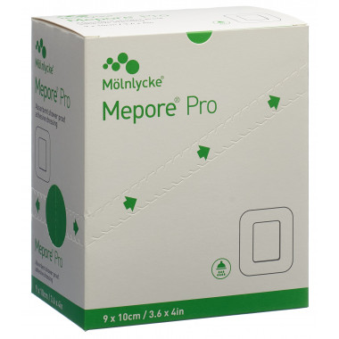 Mepore pro Wundverband 10x9cm Wundkissen 6x5cm steril 40 Stück