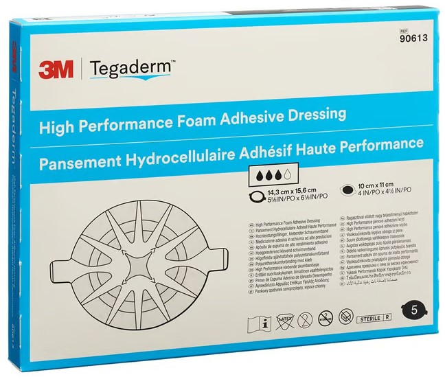 3M TEGADERM FOAM HP Schaumkompresse 10x11cm adhesive 5 Stück 3M TEGADERM FOAM HP Schaumkompresse 10x11cm adhesive 5 Stück