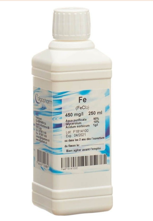 OLIGOPHARM Eisen Lös 450 mg/l 250ml