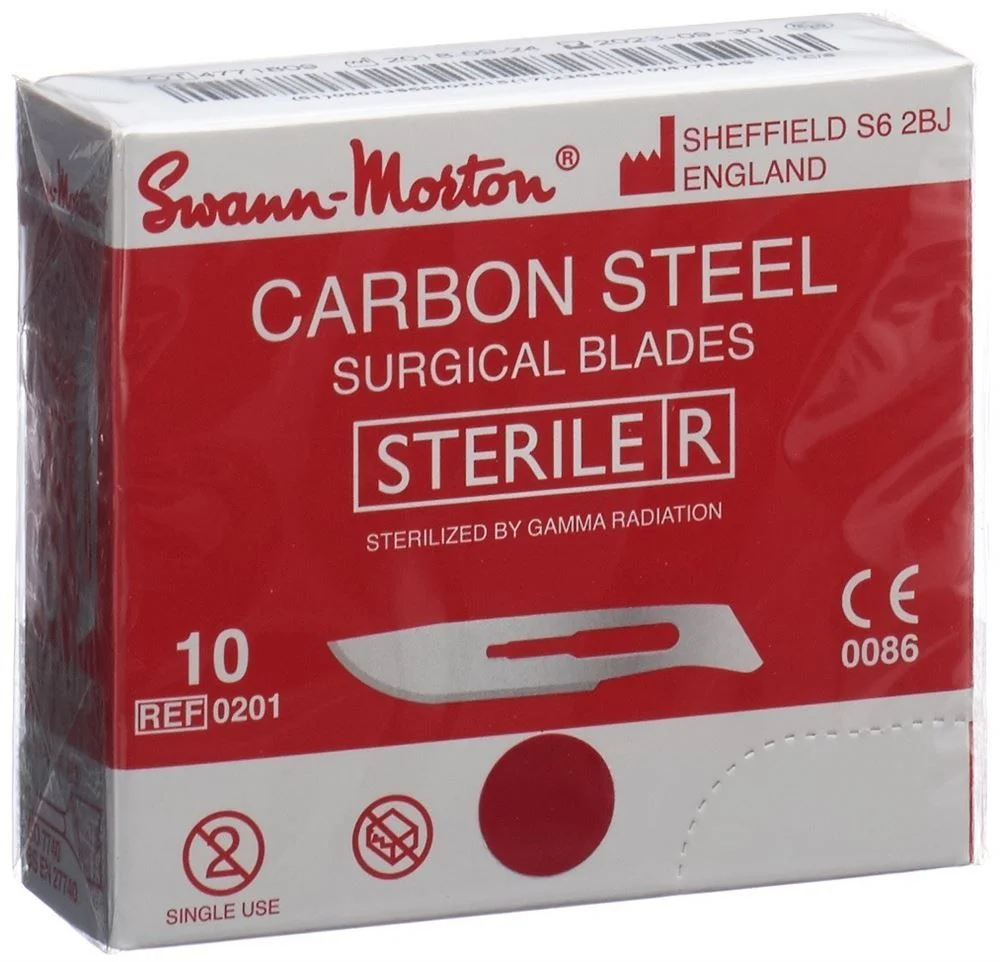 SWANN-MORTON Skalpellklingen Figur 10 steril 100 Stück