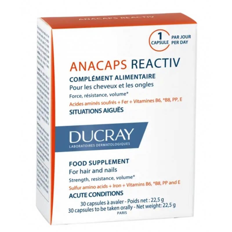 DUCRAY ANACAPS REACTIV Nahrungsergänzungsmittel Kapseln 30 Stück DUCRAY ANACAPS REACTIV Nahrungsergänzungsmittel Kapseln 30 Stück