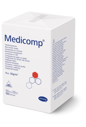 Medicomp 4 fach S30 7.5x7.5cm unsteril Btl 100 Stück