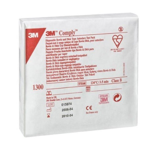 3M COMPLY Bowie-Dick Einmaltestpaket Dampf 20 Stück 3M COMPLY Bowie-Dick Einmaltestpaket Dampf 20 Stück