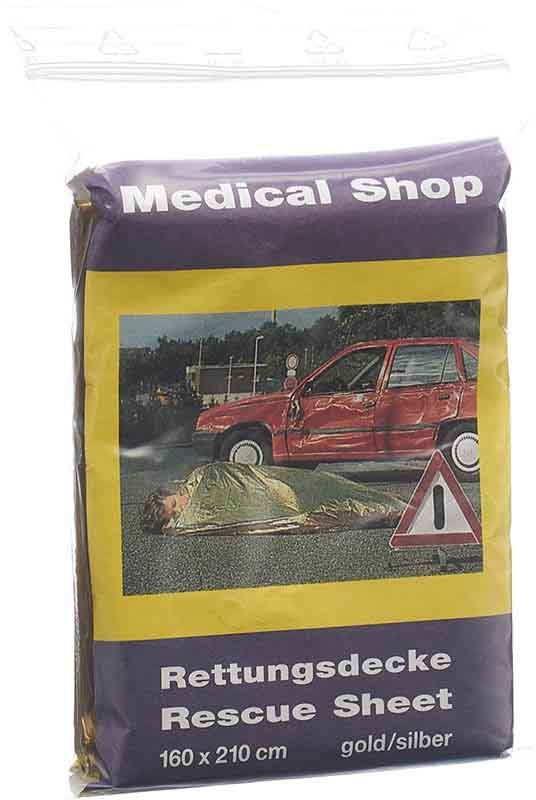 Medical Shop Rettungsdecke 160x210cm Medical Shop Rettungsdecke 160x210cm