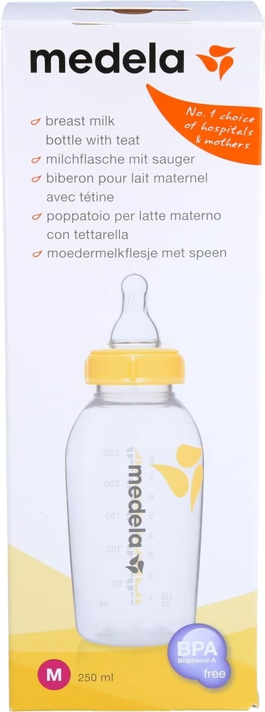 Medela Milchflasche 250ml mit Sauger M
