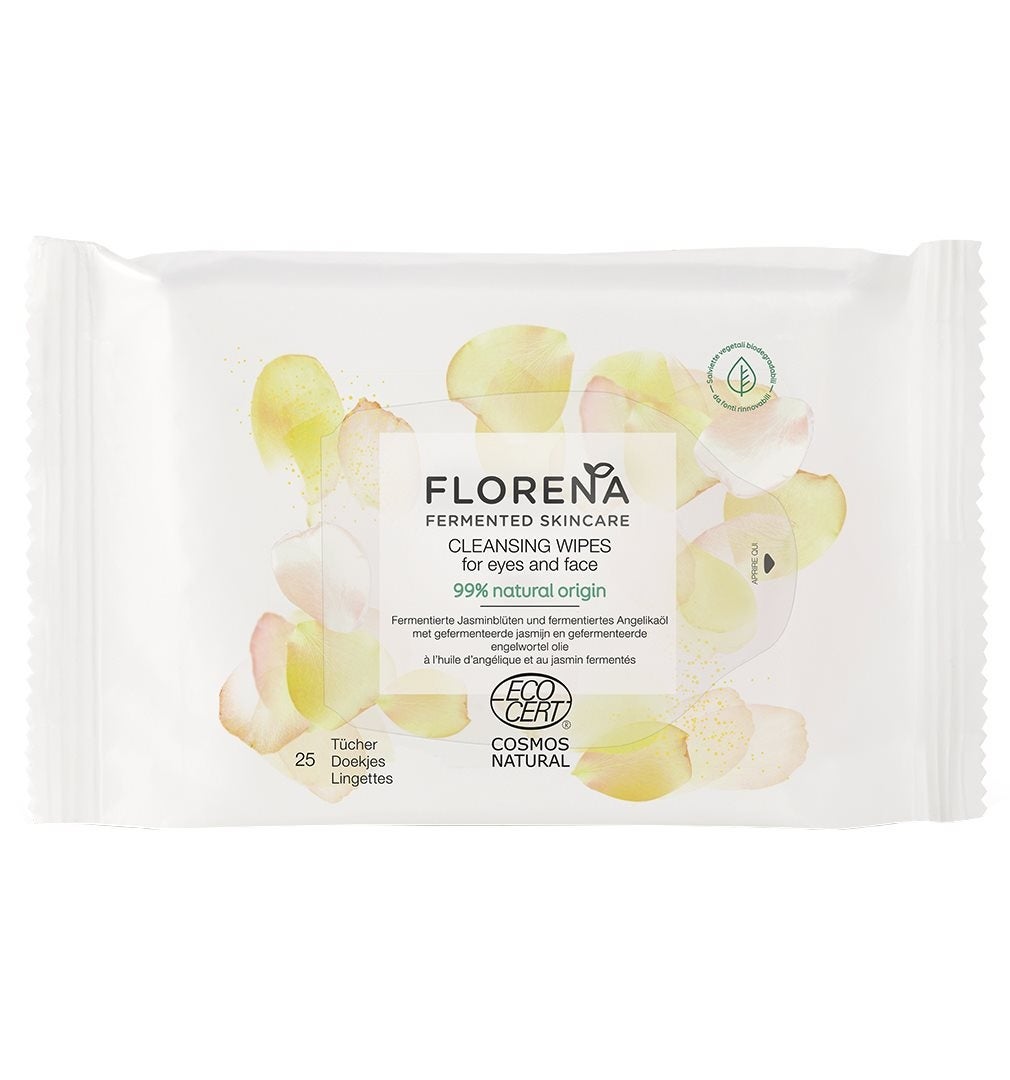 FLORENA Fermented Skincare Cleansing Wipes 25 Stück