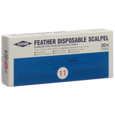 Feather Skalpell 1x Nr 11 20 Stück